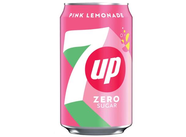 7UP ZERO PINK LEMONADE 355ML 1X24 