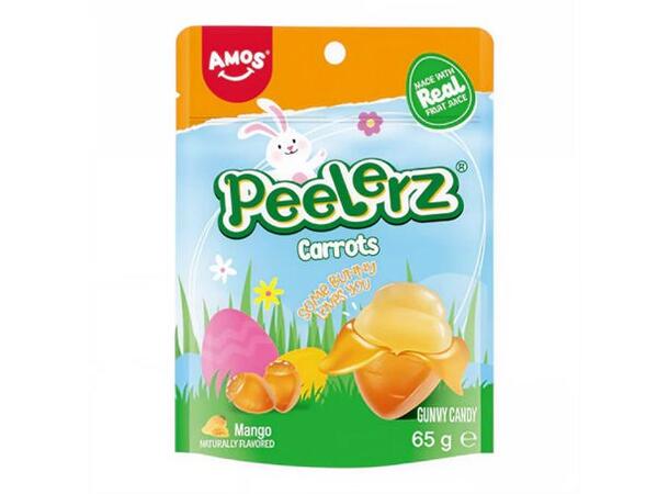 Amos Peelerz Gummy Carrots 65g 1x24 