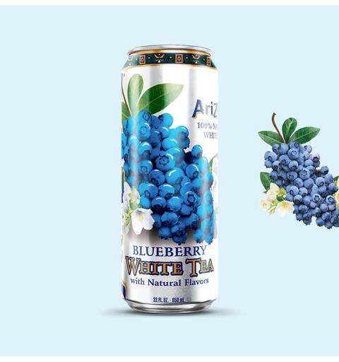 Arizona Blueberry White Tea 650ml 24 cans / 22 oz