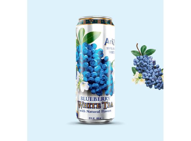 Arizona Blueberry White Tea 650ml 24 cans / 22 oz 