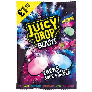 Bazooka Juicy Drop Blasts Bag 120g 1x12