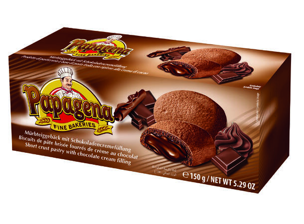 Biscuits with chocolate filling 150g 1x18 