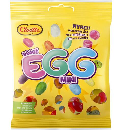 Cloetta Drage Egg Mini 150g 1x36