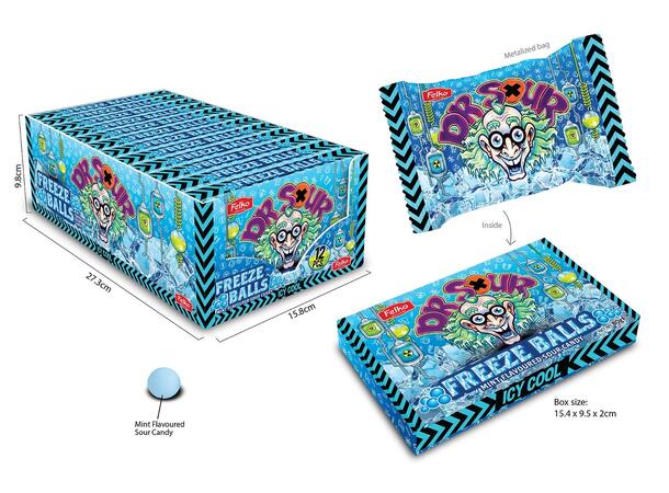 Dr. Sour - Freeze Balls Theater Box 80g 1x12 