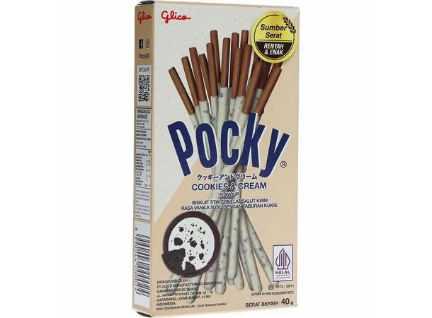 Glico Pocky Cookies & Cream Flavour 40g 1x10 