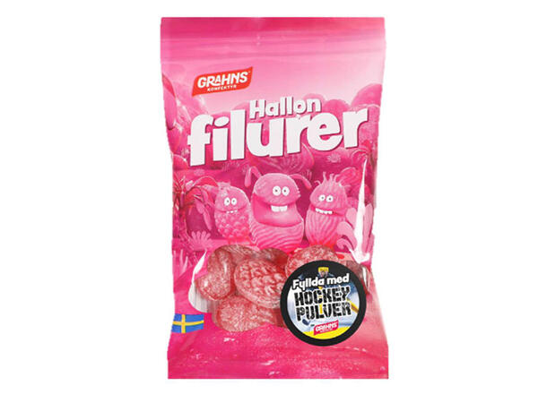 Hallonfilurer m. H.pulver Grahns 20x70g 