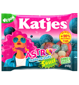 Katjes Astro Queen Stars Sauer 210g 1x18
