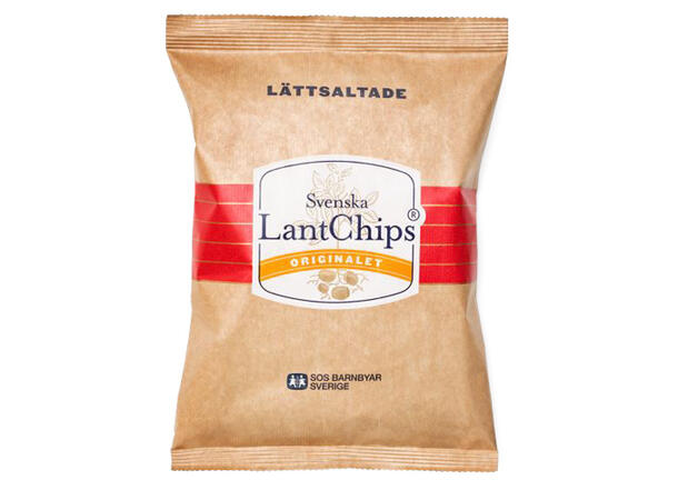 LantChips 8x 200g Lättsaltade 