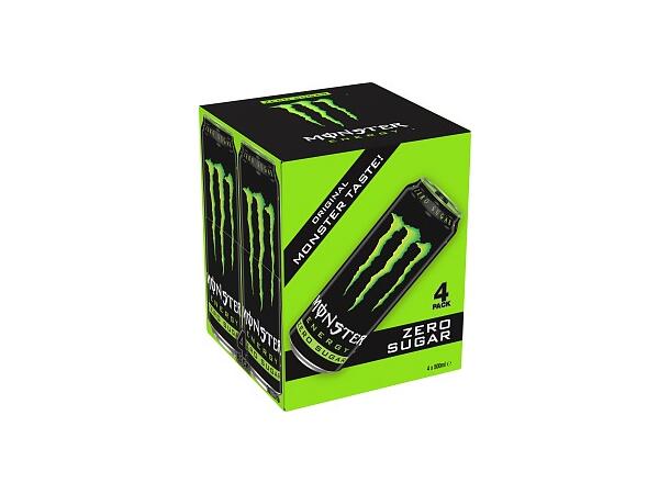MONSTER GREEN ZERO50CL 4P x 6 
