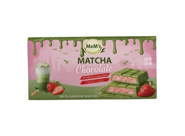 MeM's Matcha Chocolate Strawberry Cream 100g 1x12 