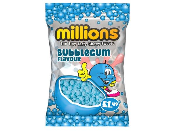 Millions Bubblegum Bag 110g 1x12 