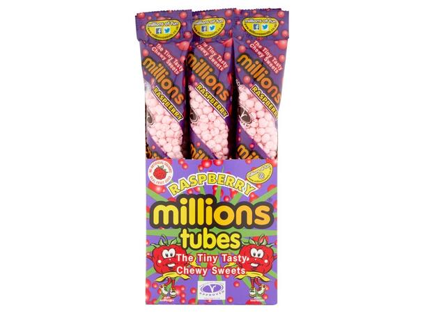 Millions Raspberry Tubes 55g 1x12 