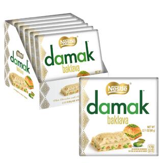 Nestle Damak White Chocolate With Pistachios and Baklava Bar 60g 1x6