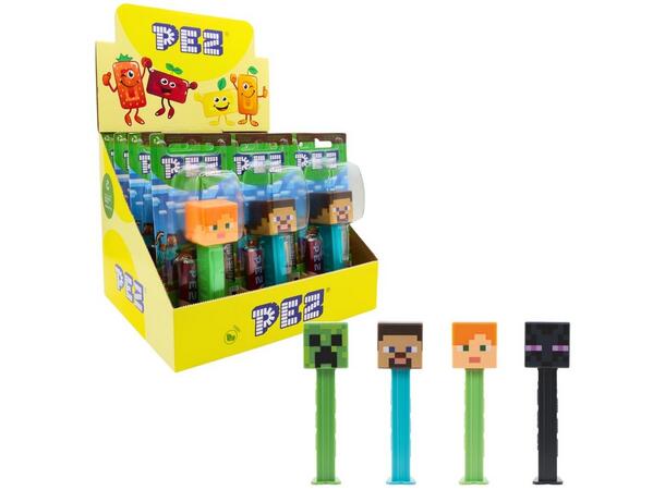 Pez Minecraft 1+2 Impulse Packs 17g 1x12 
