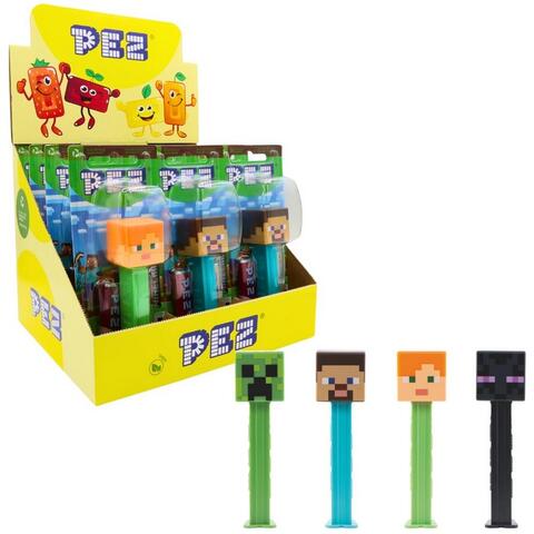 Pez Minecraft 1+2 Impulse Packs 17g 1x12