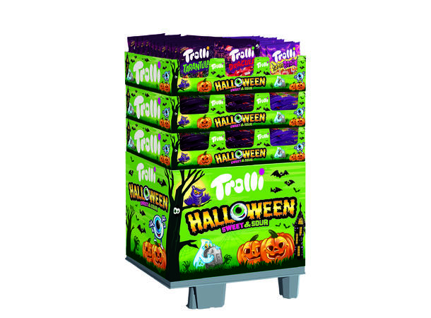 Trolli Halloween 1/4 DISPLAY 3-typer ass 189x150G 
