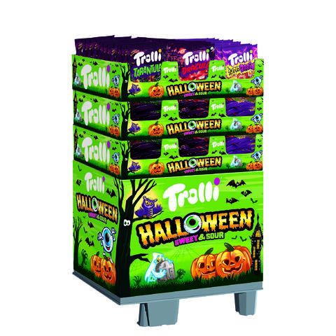 Trolli Halloween 1/4 DISPLAY 3-typer ass 189x150G