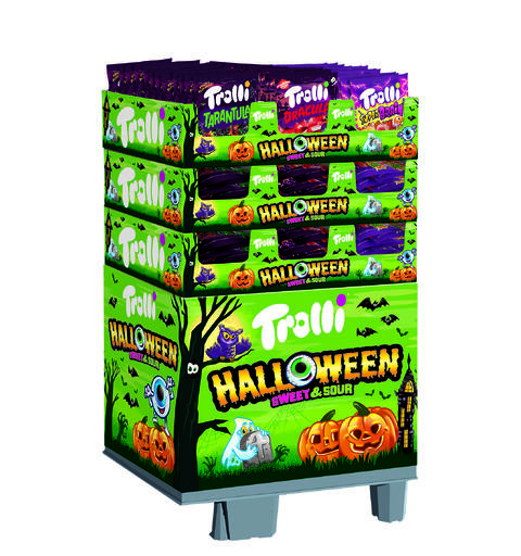 Trolli Halloween 1/4 DISPLAY 3-typer ass 189x150G