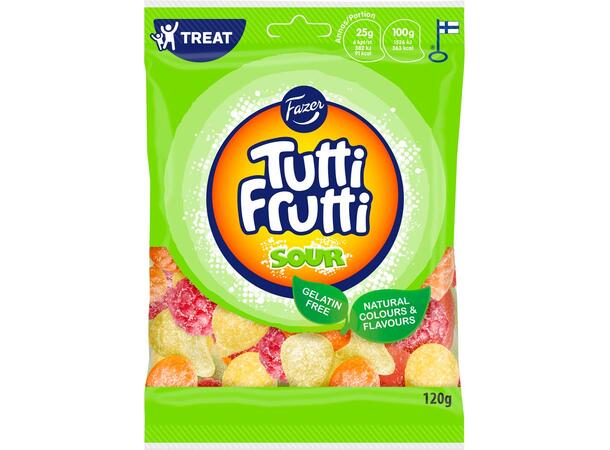 Tutti Frutti Sour 120g 1x24 