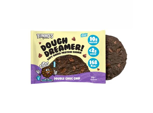 Yummo's Dough Dreamer double chocolate Soft-Baked Protein Cookie 50g 1x12 