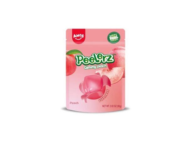 Amos 4D Fruit Gummy Peach Burst 65g 1x24 