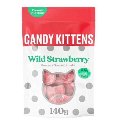 Candy Kittens Wild Strawberry 140g 1x10