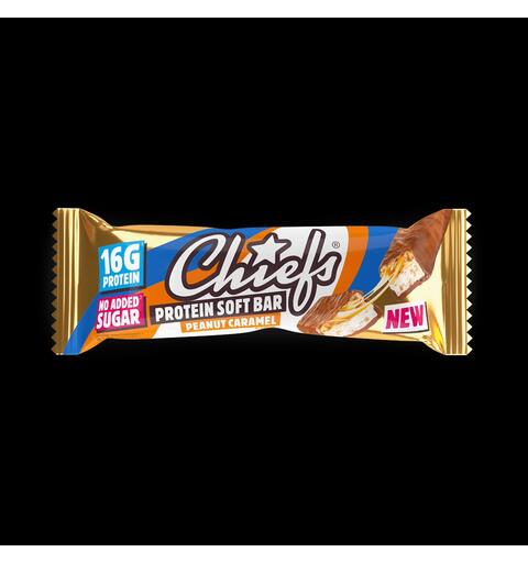 Chiefs Protein Bar Soft Peanut Caramel 15x55g EU
