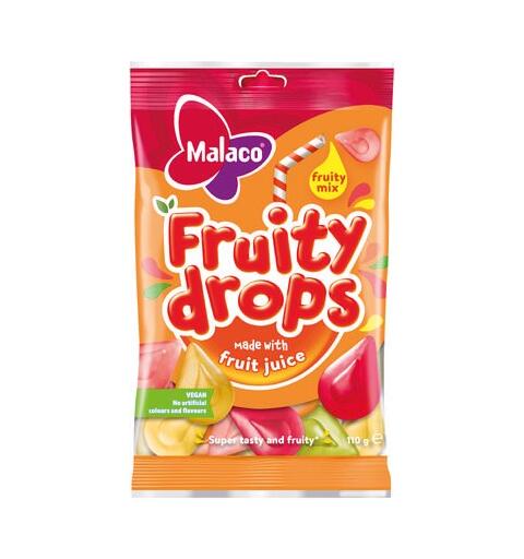 Malaco Fruity Drops Fruit 1x16