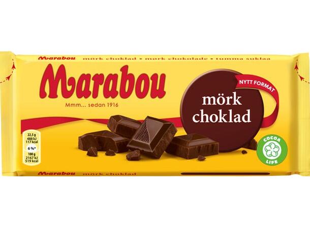 Marabou Mörk Choklad 180g 1x18 