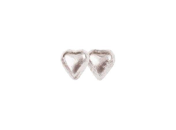 Milk Chocolate Silver Hearts 1kg 1X6 