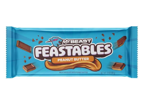 Mr Beast Feastables Peanut Butter 60g 1x10 