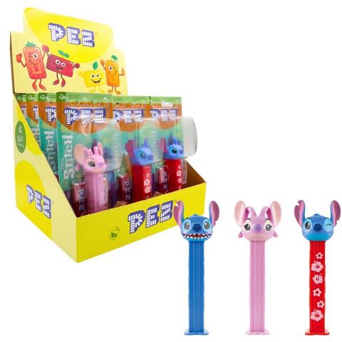 Pez Lilo &amp; Stitch 1+2 Impulse Packs 17g 1x12