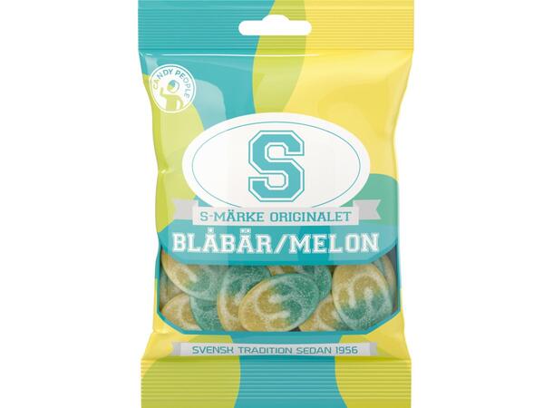 S-Märke Blåbär Melon 80g 1x18 