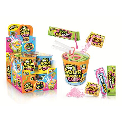 SOUR Noodle Cup 1X12 65G Johny Bee