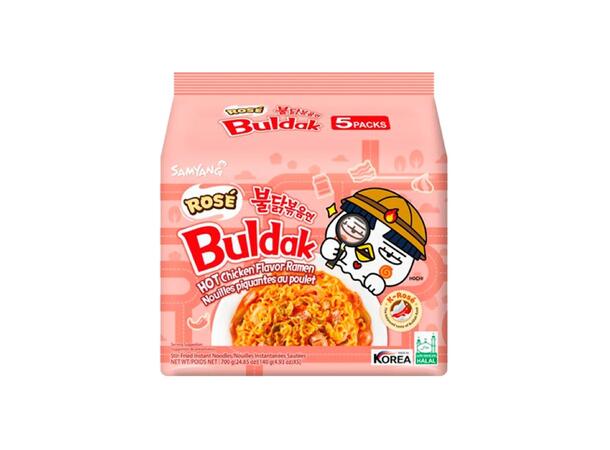 Samyang Hot Chicken Stir Fried Ramen Rose 140g x 5 pcs 