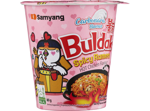 Samyang Ramen Nudler Cup Carbonara 80 g Cup 1x30 