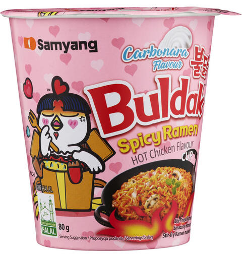 Samyang Ramen Nudler Cup Carbonara 80g Cup 1x30