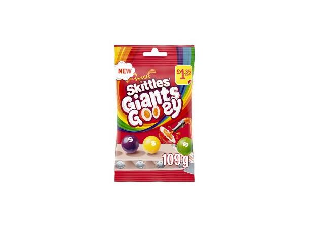 Skittles Giants Gooey Treat Bag 109g 1x14 