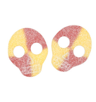 Sour Lemon Raspberry Skull 4K