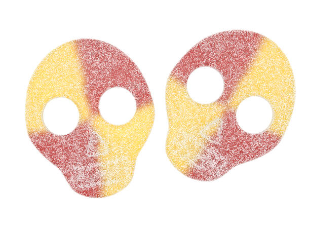 Sour Lemon Raspberry Skull 4K 