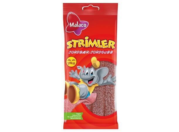 Strimler Strawberry 80g 1x30 