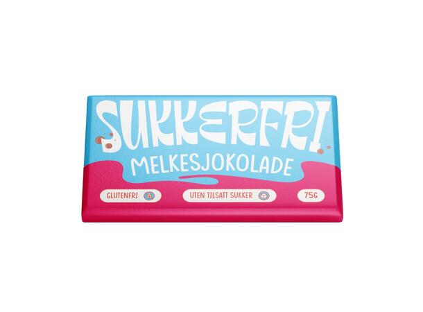 Sukkerfri MELKESJOKOLADE 75g 1x24 