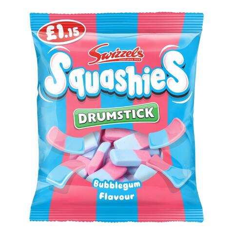 Swizzels Drumstick Squashies Bubblegum Flavour Bag 120g 1x12
