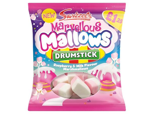 Swizzels Marvellous Mallows Bag 100g 1x12 