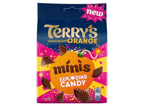 Terry's Chocolate Orange Exploding Minis Pouch 105g  1x10 