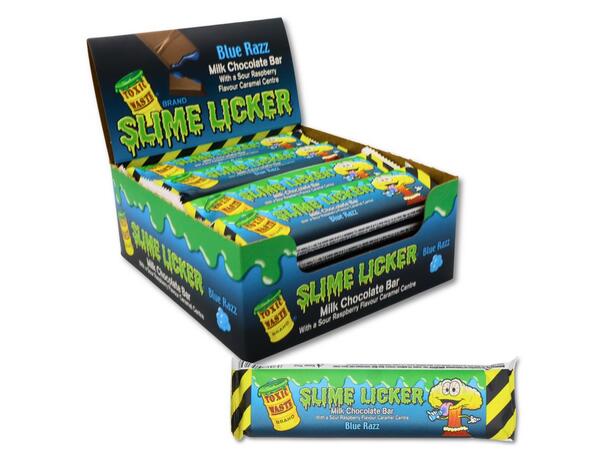 Toxic Waste Slime Licker Milk Chocolate Bar 50g 1x20 