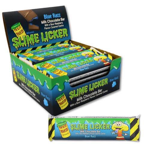 Toxic Waste Slime Licker Milk Chocolate Bar 50g 1x20