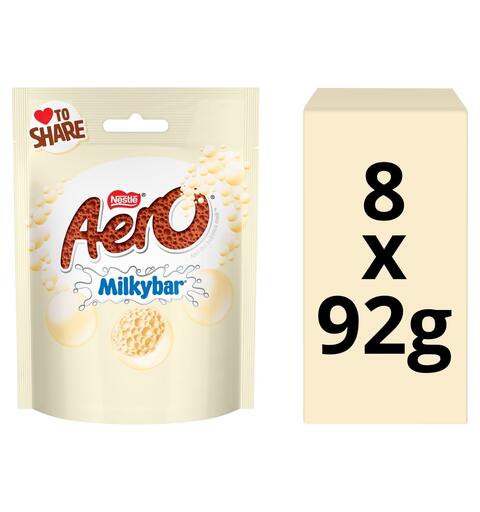 AERO MILKYBAR BUBBLES POUCH 1x8 92 g