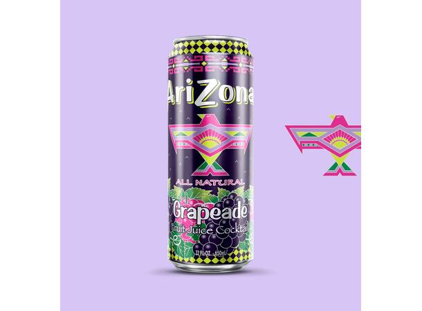 Arizona Grapeade  Fruit Juice Cocktail - 24 cans / 22 oz 