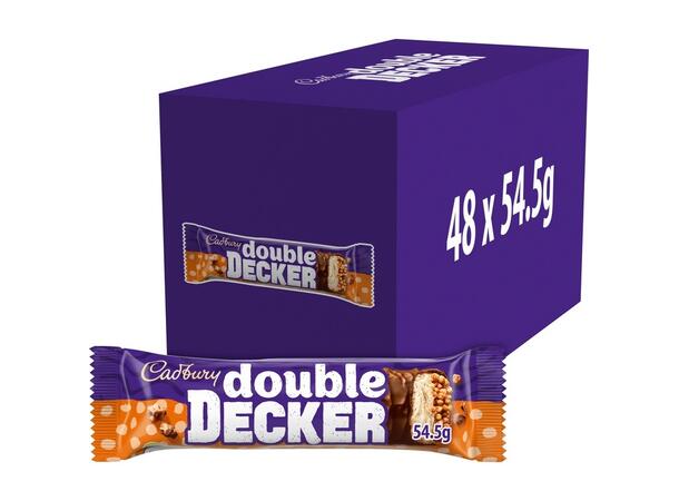 Cadbury Double Decker Chocolate Bar 54.5g 1x48 